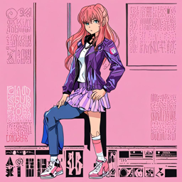 Asuka_wears_a_bold_outfit_with_leather_jacket_pink_blouse_plaid_skirt_and_chunky_sneakers_3_small.png