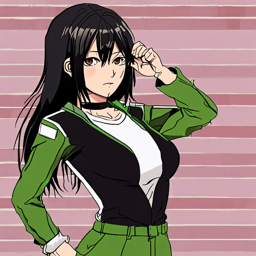 Mikasa_Ackerman_wears_a_black_and_neon_green_streetwear_outfit_1_small.png
