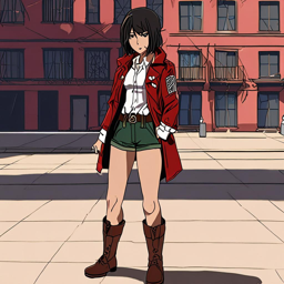 Mikasa_Ackerman_wears_a_black_graphic_t-shirt_distressed_denim_jeans_and_chunky_sneakers_with_a_bright_pink_ponytail_1_small.png