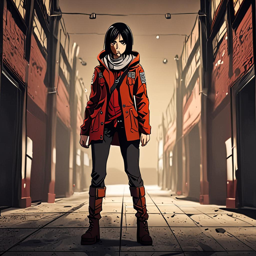 Mikasa_Ackerman_wears_a_black_leather_jacket_distressed_denim_skirt_and_chunky_sneakers_1_small.png