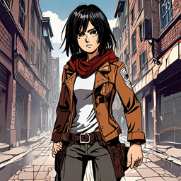 Mikasa_Ackerman_wears_a_black_leather_jacket_tank_top_and_boots_with_a_pink_scarf_1_small.png