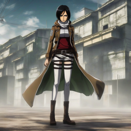 Mikasa_Ackerman_wears_a_black_windbreaker_distressed_jeans_and_Vans_sneakers_2_small.png