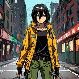 Mikasa_Ackerman_wears_a_bold_streetwear_outfit_with_a_neon_green_windbreaker_and_distressed_denim_jeans_1_small.png
