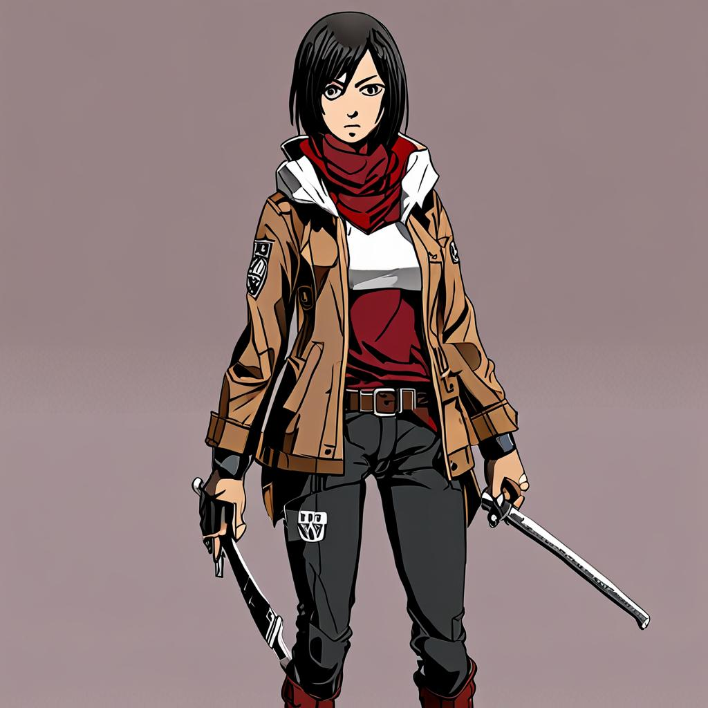 Mikasa_Ackerman_wears_a_graphic_t-shirt_jeans_and_sneakers_1.png