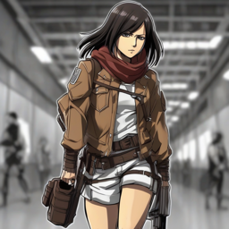 Mikasa_Ackerman_wears_a_graphic_t-shirt_jeans_and_sneakers_2_small.png