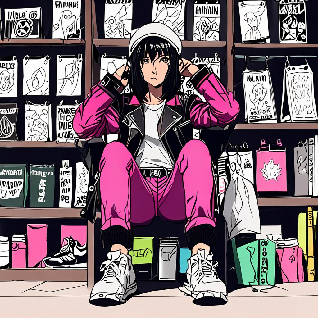 Mikasa_Ackerman_wears_a_leather_jacket_jeans_and_bold_hat_3.png