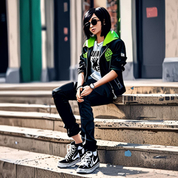 Mikasa_wears_a_black_graphic_tee_denim_jeans_and_a_leather_jacket_3_small.png