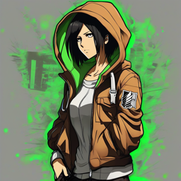 Mikasa_wears_a_black_hoodie_distressed_jeans_and_sneakers_2_small.png