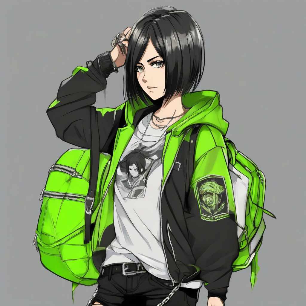 Mikasa_wears_a_black_hoodie_distressed_jeans_and_sneakers_4.png