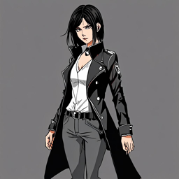 Mikasa_wears_a_black_leather_trench_coat_white_crop_top_and_dark_grey_skinny_jeans_3_small.png