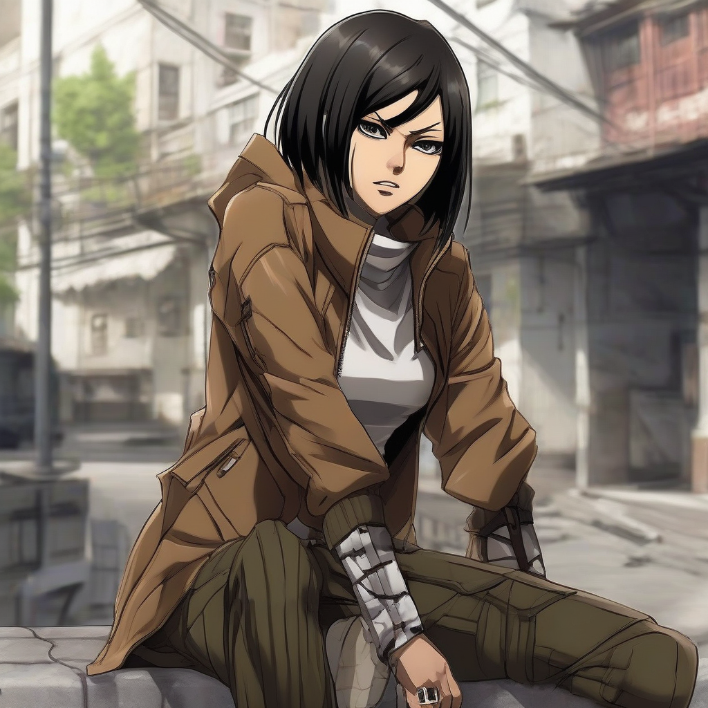 Mikasa_wears_a_leopard_print_jumpsuit_and_sneakers_2.png