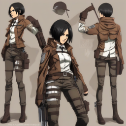 Mikasa_wears_a_red_leather_jacket_denim_jeans_and_Vans_sneakers_2_small.png