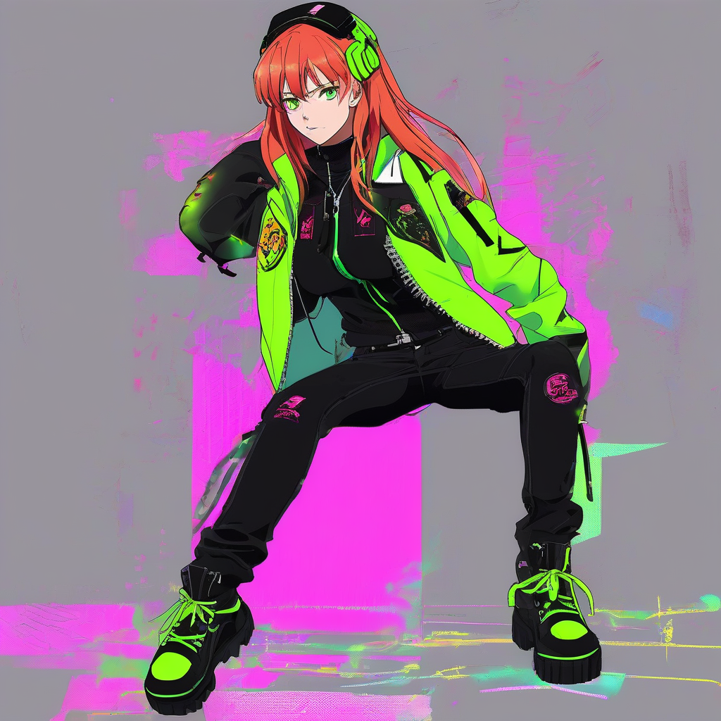 Asuka_wears_a_black_and_neon_green_streetwear_outfit_4.png