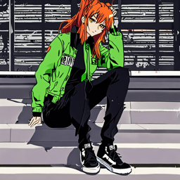 Asuka_wears_a_black_jumpsuit_and_denim_jacket_with_silver_studs_3_small.png