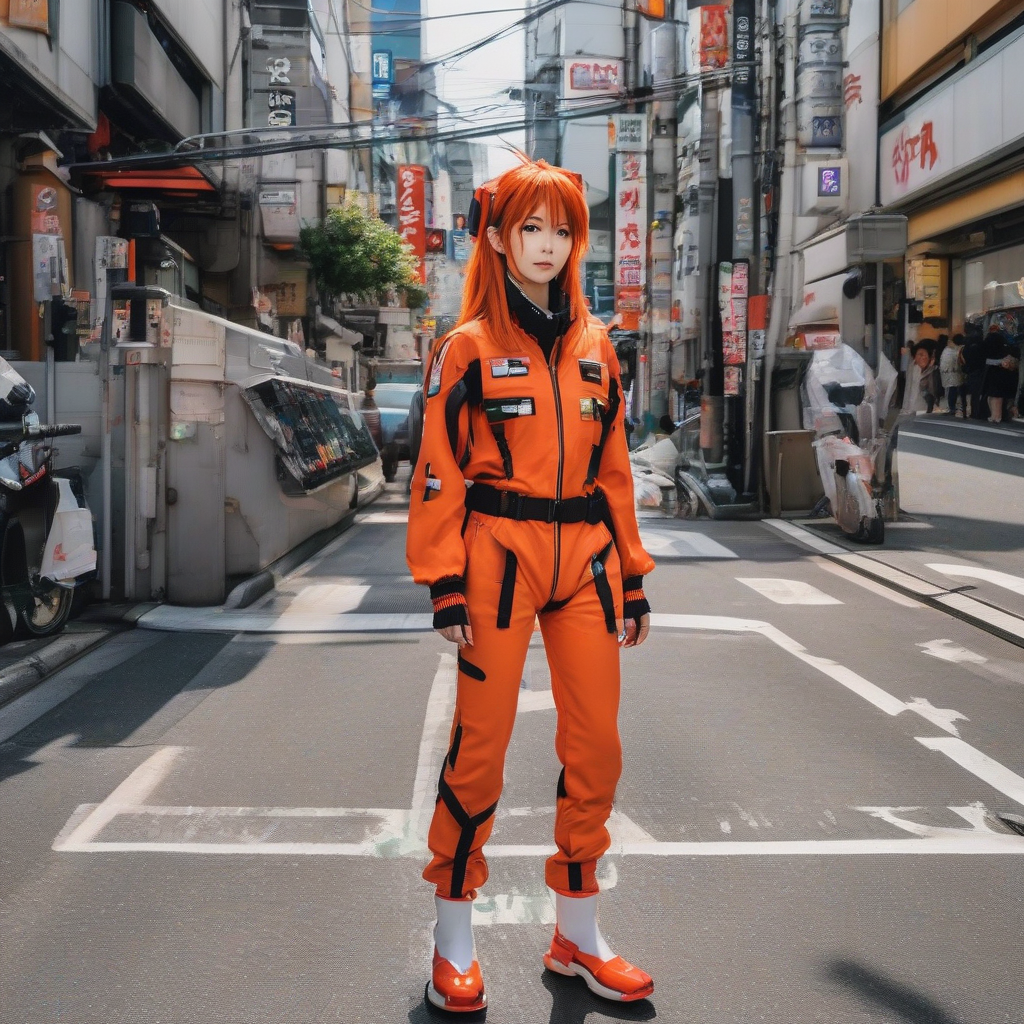 Asuka_wears_a_black_leather_jacket_denim_skirt_and_sneakers_2.png