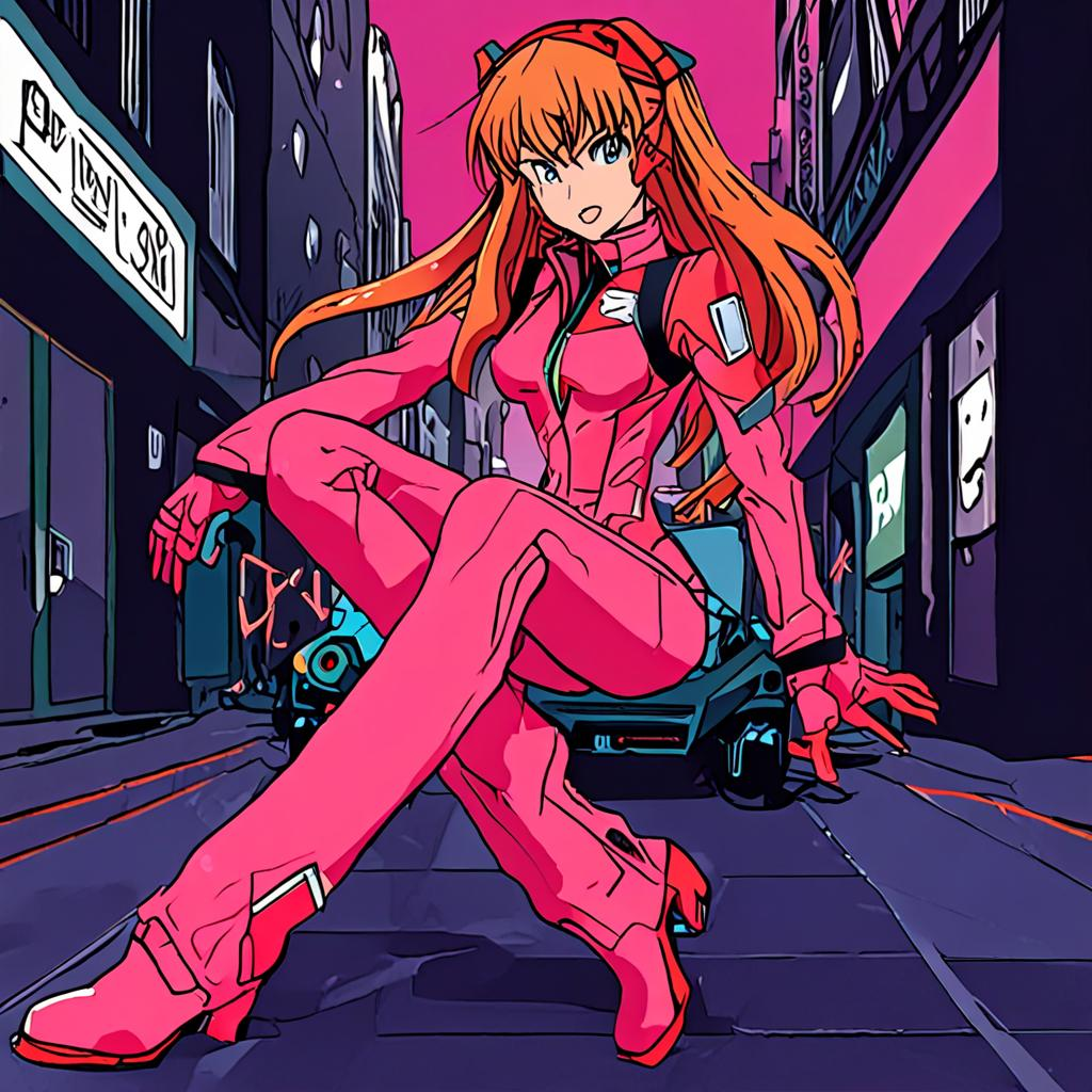 Asuka_wears_a_neon_pink_jumpsuit_and_metallic_boots_1.png