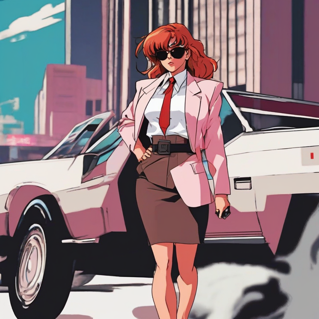 Asuka_wears_an_80s-inspired_power_suit_4.png