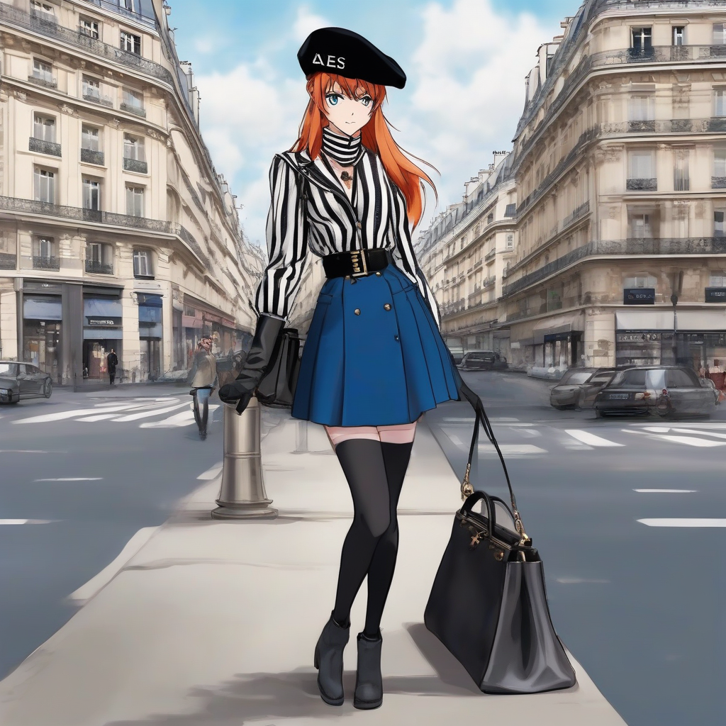 Asuka_wears_beret_striped_shirt_pencil_skirt_and_boots_4.png