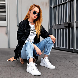 Asuna_wears_a_black_and_white_streetwear_outfit_with_a_graphic_tee_distressed_jeans_and_Vans_sneakers_3_small.png
