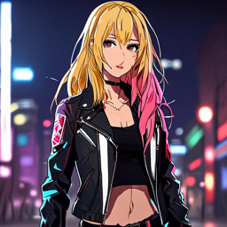 Asuna_wears_edgy_outfit_with_leather_jacket_tank_top_and_boots_3_small.png