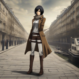 Mikasa_Ackerman_wears_a_Breton_top_red_skirt_and_black_boots_2_small.png