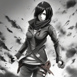 Mikasa_Ackerman_wears_a_black_and_white_outfit_with_distressed_jeans_and_Vans_sneakers_2_small.png