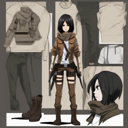 Mikasa_Ackerman_wears_a_black_graphic_t-shirt_distressed_denim_jeans_and_Vans_sneakers_2_small.png