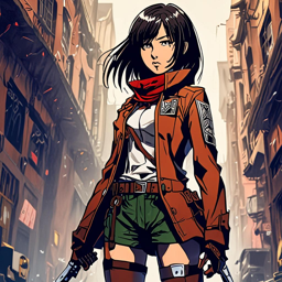 Mikasa_Ackerman_wears_a_black_leather_jacket_purple_skirt_and_hot_pink_wig_1_small.png
