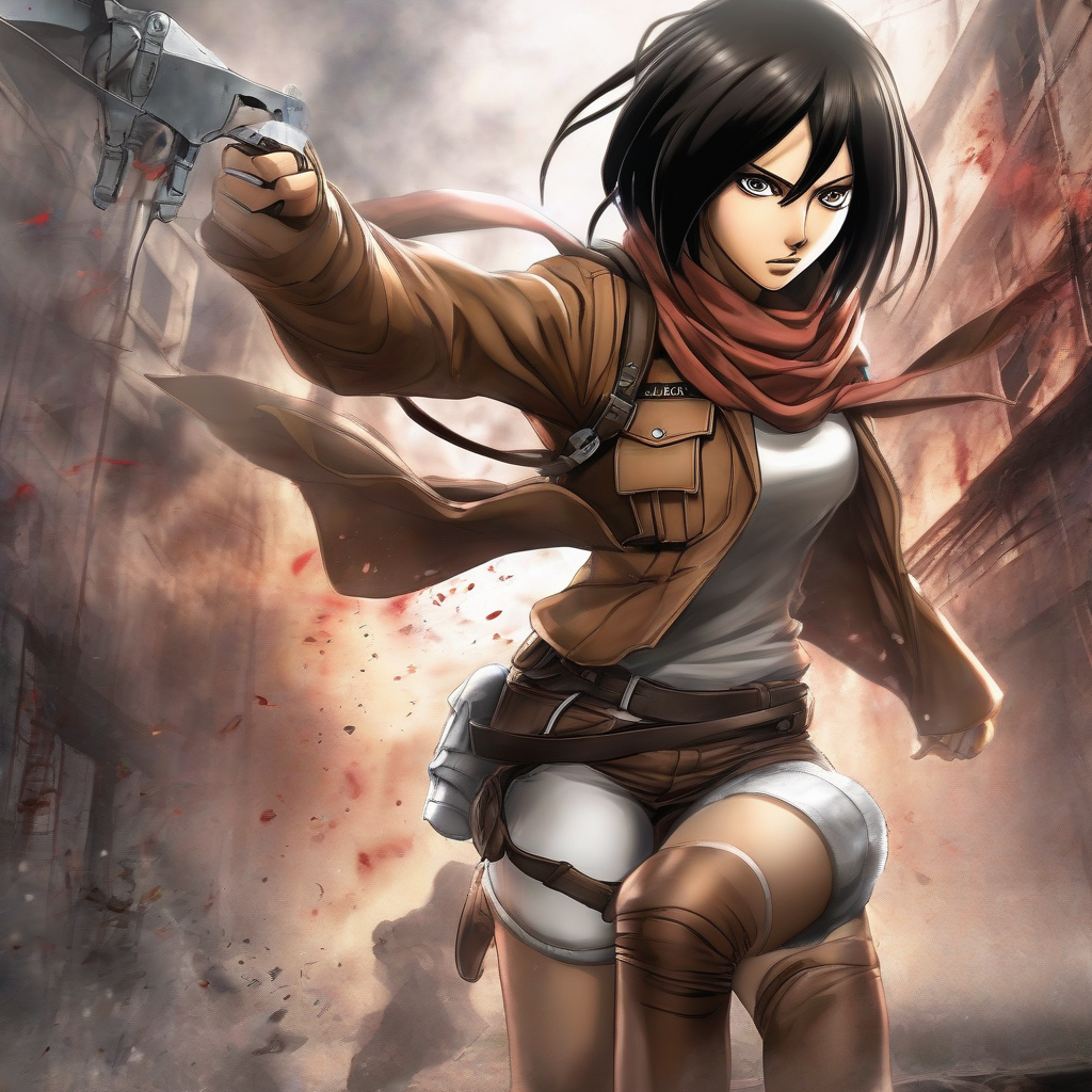 Mikasa_Ackerman_wears_a_black_windbreaker_and_distressed_denim_jeans_2.png