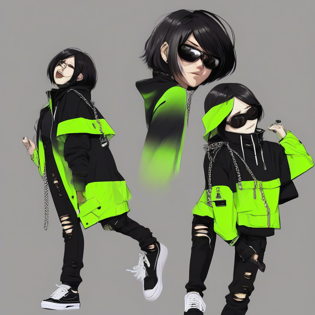 Mikasa_Ackerman_wears_a_black_windbreaker_and_distressed_denim_jeans_4.png