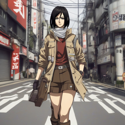 Mikasa_Ackerman_wears_a_pastel_pink_hoodie_jeans_and_Vans_sneakers_2_small.png