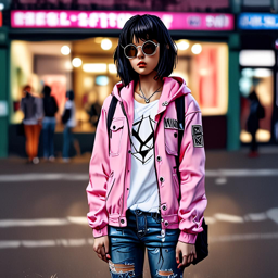 Mikasa_Ackerman_wears_a_pastel_pink_hoodie_jeans_and_Vans_sneakers_3_small.png