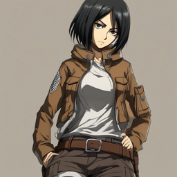 Mikasa_wears_a_black_graphic_t-shirt_denim_jeans_and_leather_jacket_2_small.png