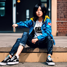 Mikasa_wears_a_bold_streetwear_outfit_with_a_black_shirt_denim_jacket_and_sneakers_3_small.png
