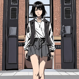 Mikasa_wears_a_graphic_tee_skirt_Vans_and_denim_jacket_3_small.png