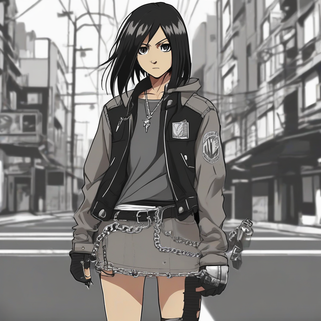 Mikasa_wears_a_graphic_tee_skirt_Vans_and_denim_jacket_4.png
