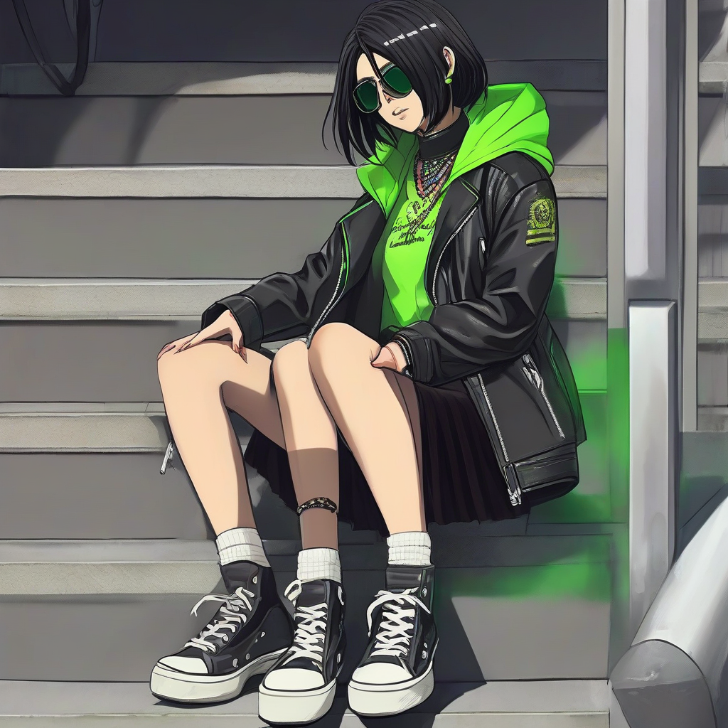 Mikasa_wears_a_leather_jacket_pleated_skirt_and_neon_sneakers_4.png