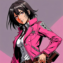 Mikasa_wears_a_neon_pink_jacket_and_distressed_denim_shorts_1_small.png
