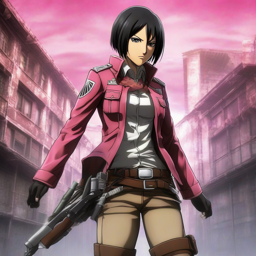 Mikasa_wears_a_neon_pink_jacket_and_distressed_denim_shorts_2_small.png