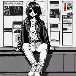 Mikasa_wears_a_streetwear_outfit_with_a_graphic_tee_jeans_and_leather_jacket_3_small.png