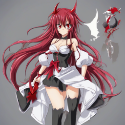 Rias_Gremory_wears_a_pink_sundress_and_denim_shorts_2_small.png
