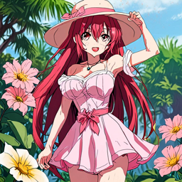 Rias_Gremory_wears_a_pink_sundress_and_denim_shorts_3_small.png