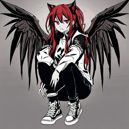 Rias_Gremory_wears_a_streetwear_outfit_with_a_graphic_tee_jeans_and_sneakers_3_small.png