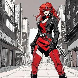 Asuka_wears_a_black_leather_jacket_red_dress_and_combat_boots_3_small.png