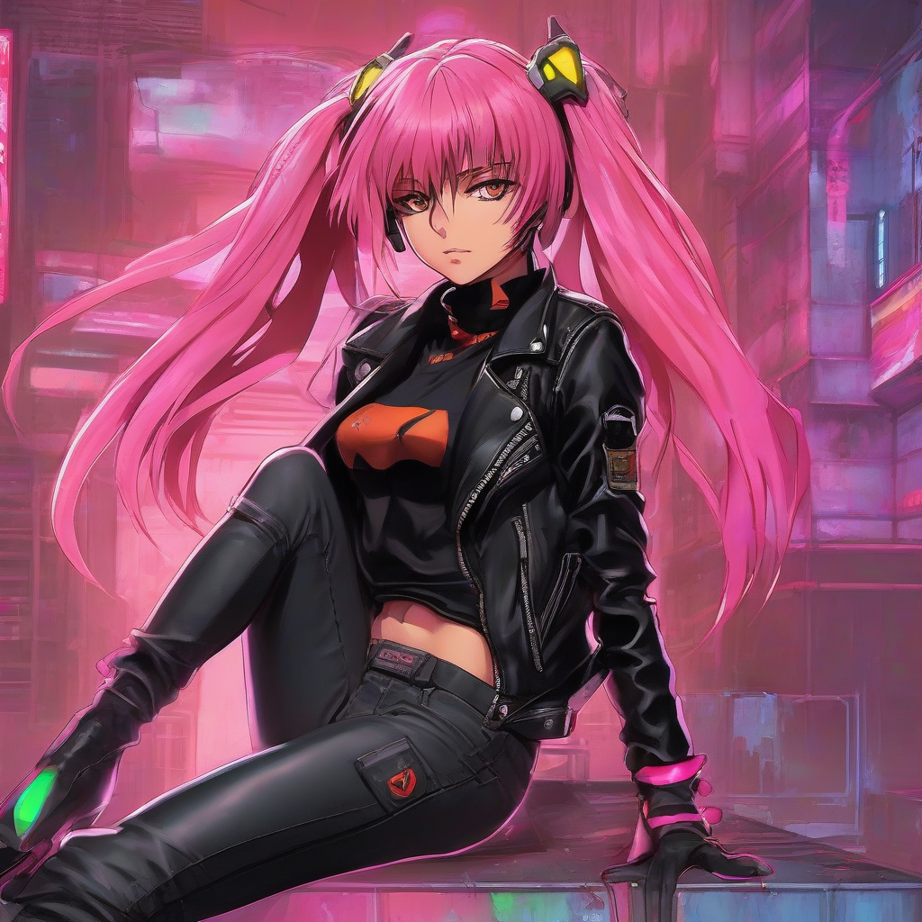 Asuka_wears_a_cyberpunk_outfit_with_leather_jacket_and_jeans_4.png
