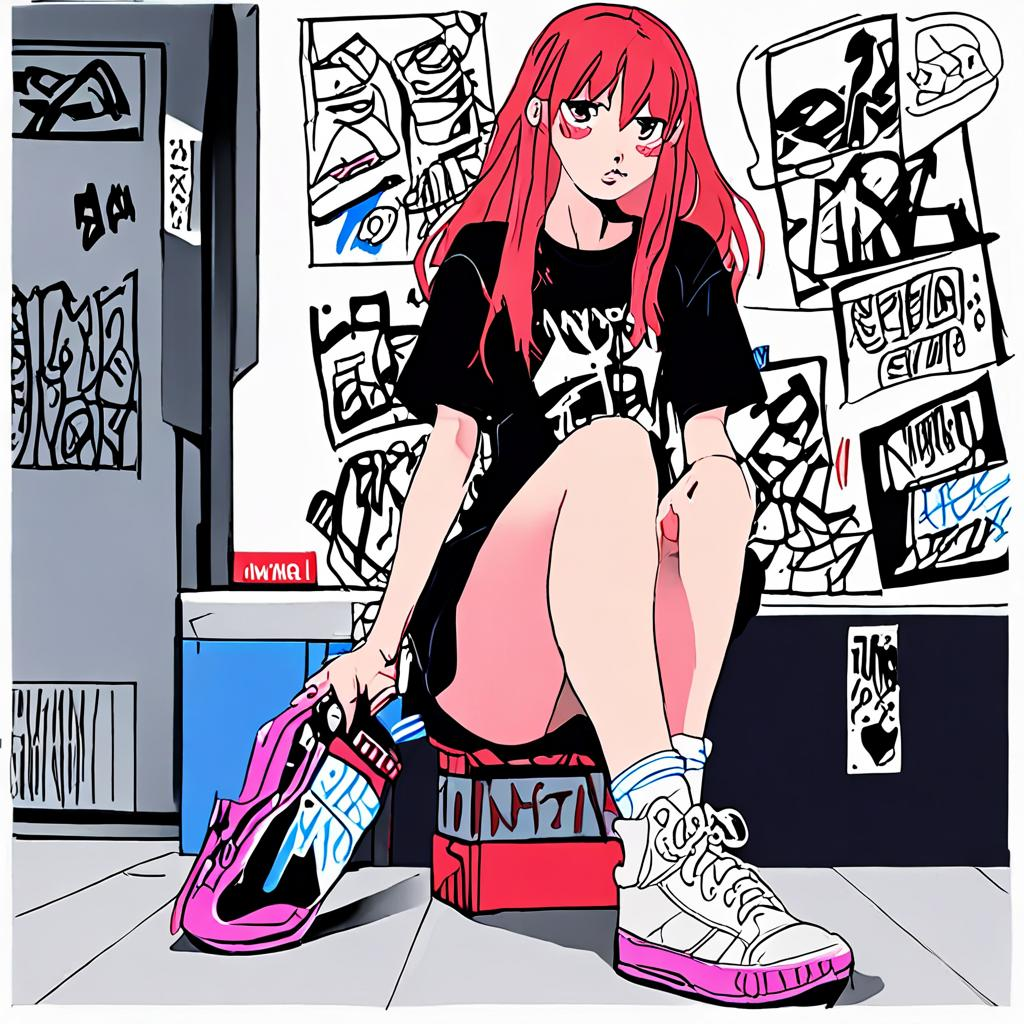 Asuka_wears_a_graphic_tee_flowy_skirt_and_Vans_sneakers_3.png