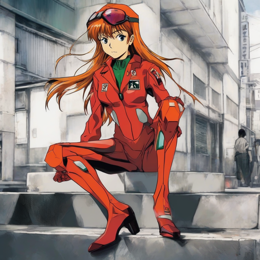 Asuka_wears_a_leather_jacket_neon-pink_skirt_and_Vans_sneakers_2.png