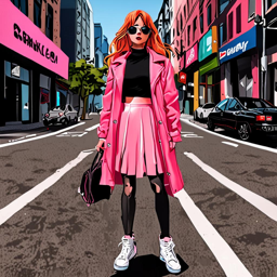 Asuka_wears_a_leather_jacket_neon-pink_skirt_and_Vans_sneakers_3_small.png