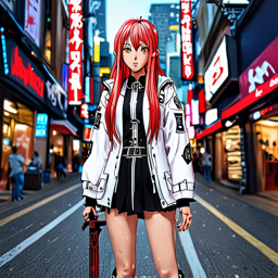 Asuna_Yuuki_wears_a_black_graphic_tee_plaid_skirt_and_Vans_sneakers_1_small.png