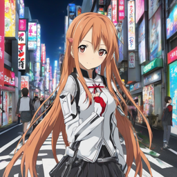 Asuna_Yuuki_wears_a_black_graphic_tee_plaid_skirt_and_Vans_sneakers_2_small.png